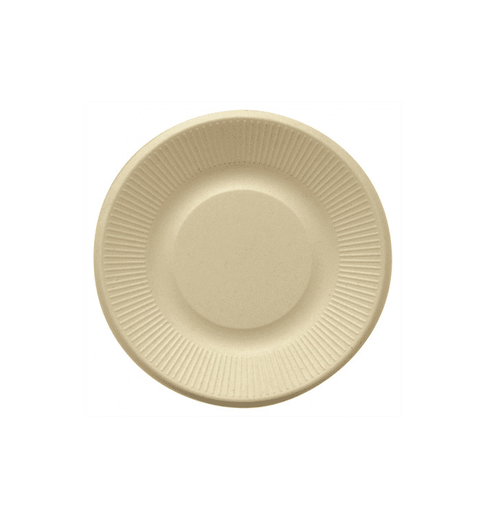 Sugarcane Plate Natural Ø21 cm (1000 Units) Sugarcane Plate Natural Ø21 cm (1000 Units)