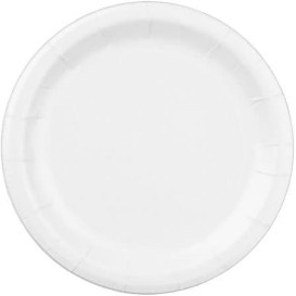 Paper Plate Biodegradable White 23 cm (1000 Units)