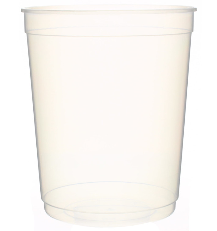Plastic Deli Container PP Clear 1000 ml Ø11,5cm (250 Units) Plastic Deli Container PP Clear 1000 ml Ø11,5cm (250 Units)