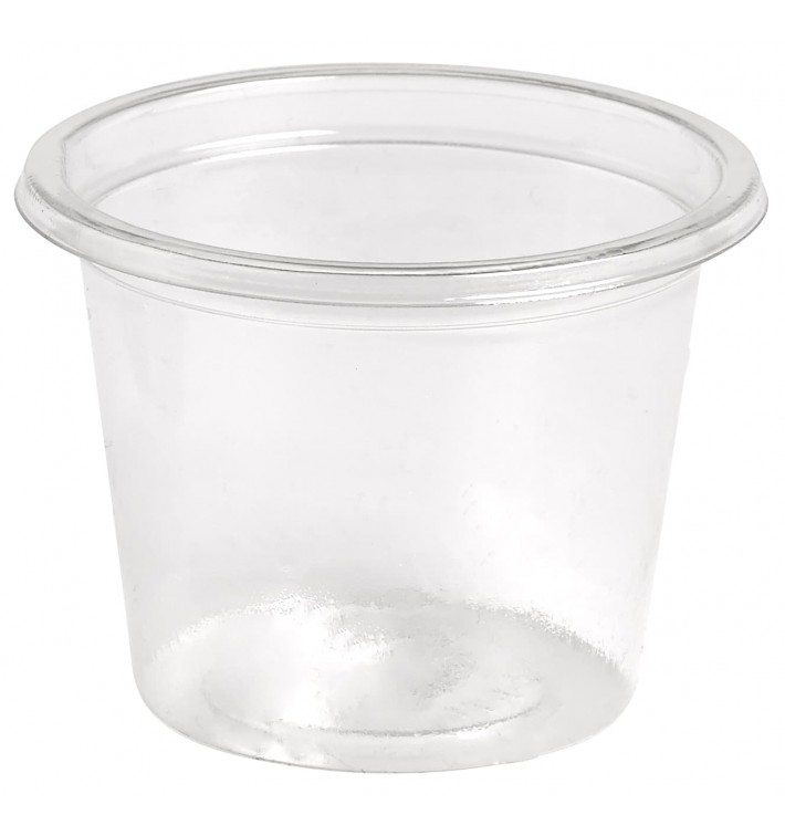 Plastic Souffle Cup rPET Crystal Clear 30ml Ø4,5cm (250 Units) 