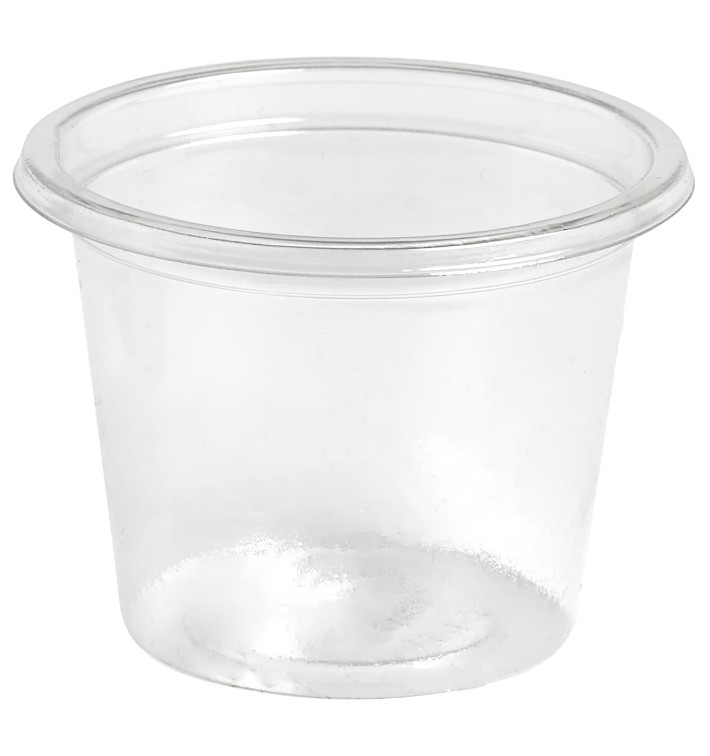 Plastic Souffle Cup rPET Crystal Clear 30ml Ø4,5cm (250 Units) Plastic Souffle Cup rPET Crystal Clear 30ml Ø4,5cm (250 Units)