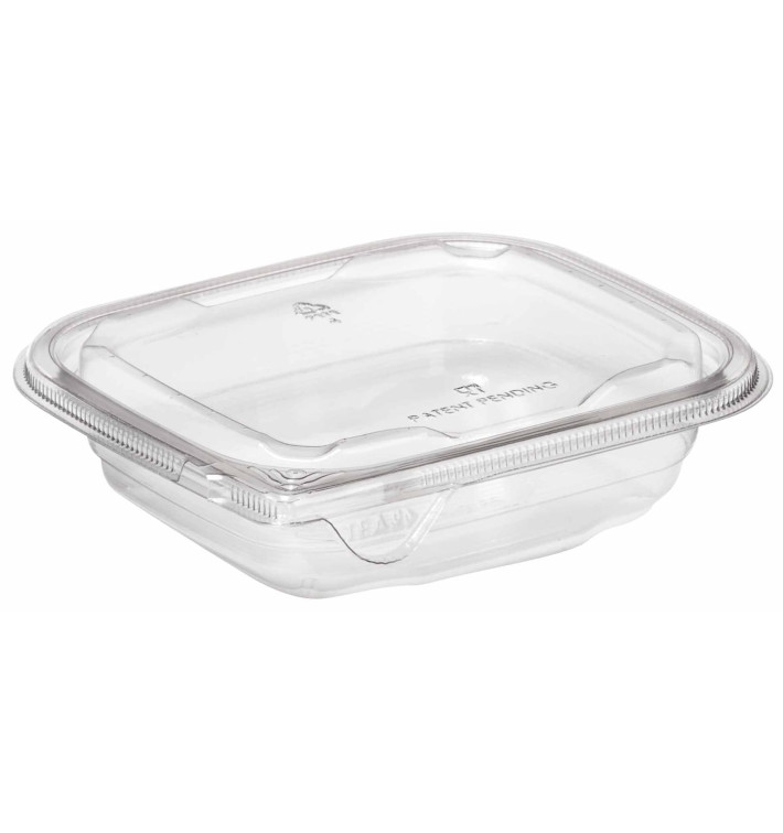 Plastic Deli Container PET Tamper-Evident 375ml 14x12x4cm (84 Units)