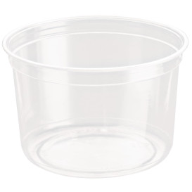 Plastic Deli Container rPET "DeliGourmet" 16 Oz/473ml (500 Units)