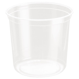 Plastic Deli Container rPET "DeliGourmet" 24 Oz/710ml (500 Units)