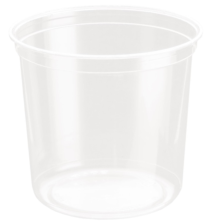 Plastic Deli Container rPET "DeliGourmet" 24 Oz/710ml (500 Units)