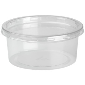 Plastic Deli Container with Lid rPET "DeliLite" 7,6Oz/217ml (500 Units)