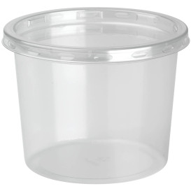 Plastic Deli Container with Lid rPET "DeliLite" 9,8Oz/279ml (50 Units)