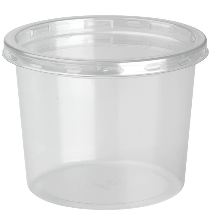 Plastic Deli Container with Lid rPET "DeliLite" 9,8Oz/279ml (50 Units) Plastic Deli Container with Lid rPET "DeliLite" 9,8Oz/279ml (50 Units)