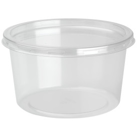 Plastic Deli Container with Lid rPET "DeliLite" 19,4Oz/550ml (300 Units)