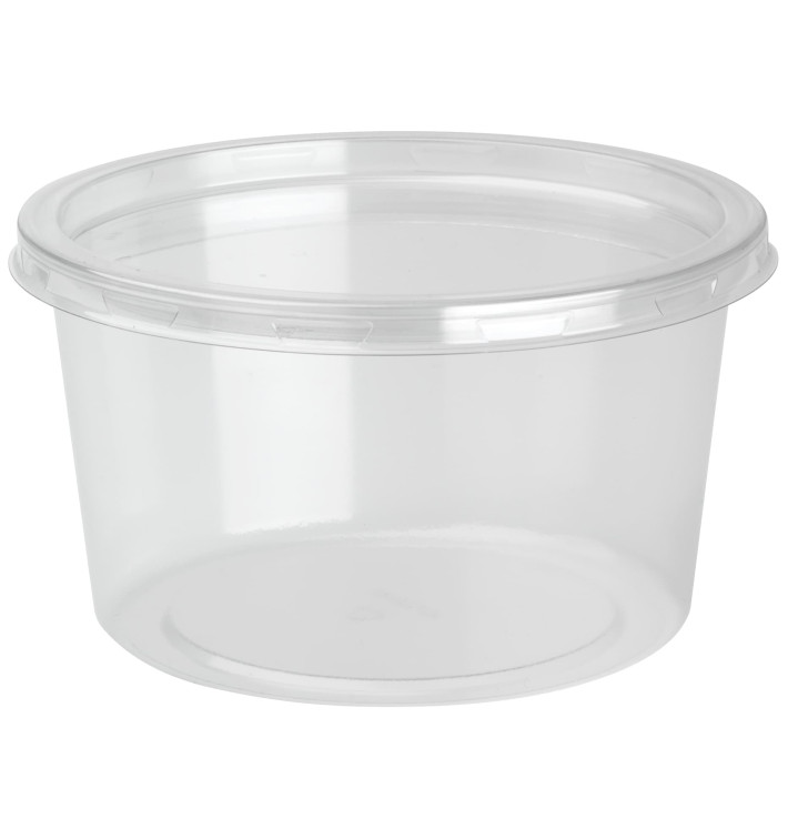 Plastic Deli Container with Lid rPET "DeliLite" 19,4Oz/550ml (300 Units)