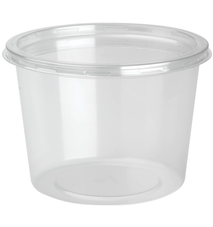 Plastic Deli Container with Lid rPET "DeliLite" 24,6Oz/700ml (300 Units)