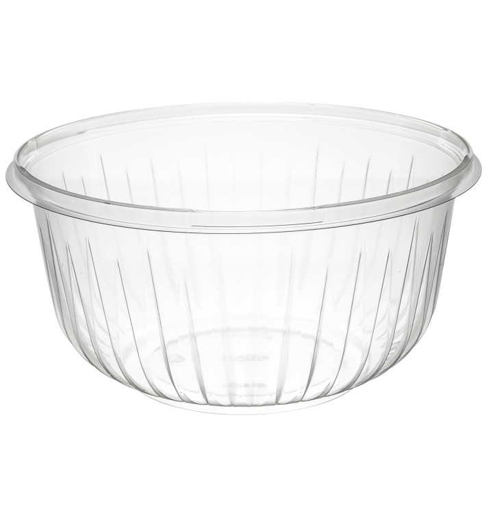 Plastic Salad Bowl PET "PresentaBowls" Clear 1420ml Ø18,3cm (63 Units) Plastic Salad Bowl PET "PresentaBowls" Clear 1420ml Ø18,3cm (63 Units)