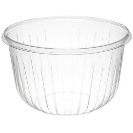 Plastic Salad Bowl PET "PresentaBowls" Clear 1895ml Ø18,3cm (63 Units) 