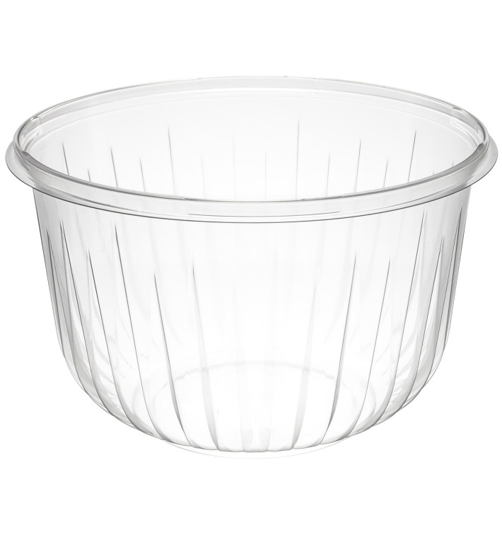Plastic Salad Bowl PET "PresentaBowls" Clear 1895ml Ø18,3cm (63 Units) Plastic Salad Bowl PET "PresentaBowls" Clear 1895ml Ø18,3cm (63 Units)