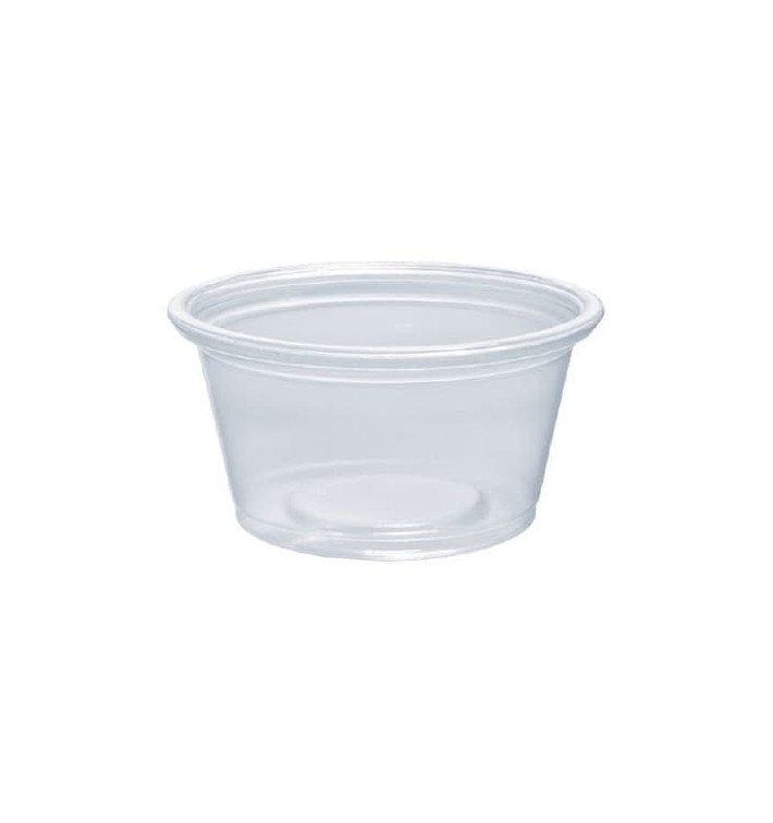 Plastic Souffle Cup PP Clear 25ml Ø4,8cm (125 Units) Plastic Souffle Cup PP Clear 25ml Ø4,8cm (125 Units)