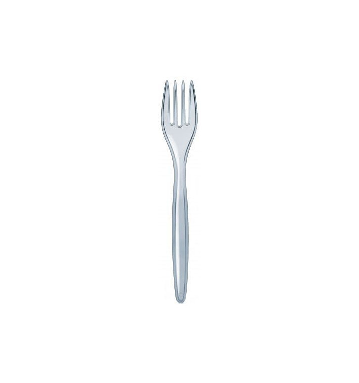 Plastic Fork PS "Luxury" Clear 17,5cm (100 Units) Plastic Fork PS "Luxury" Clear 17,5cm (100 Units)