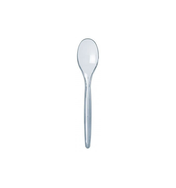 Plastic Spoon PS "Luxury" Clear 17,5cm (2000 Units) Plastic Spoon PS "Luxury" Clear 17,5cm (2000 Units)