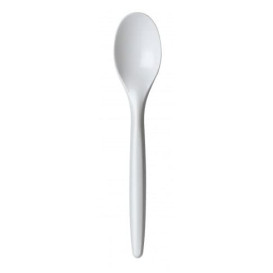 Plastic Teaspoon PS "Luxury" White 12,3cm (2000 Units)