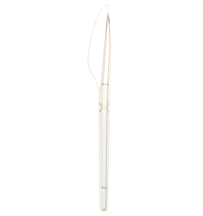 Plastic Knife PS Clear 17cm (100 Units) Plastic Knife PS Clear 17cm (100 Units)