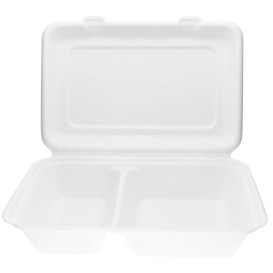 Sugarcane Hinged Burger Container 32x24x5cm (50 Units) 