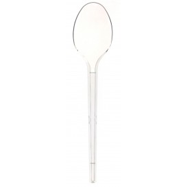 Plastic Spoon PS Clear 17cm (100 Units) 