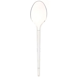 Plastic Spoon PS Clear 17cm (100 Units) 