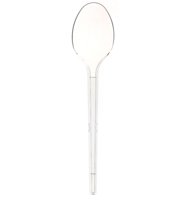 Plastic Spoon PS Clear 17cm (100 Units) Plastic Spoon PS Clear 17cm (100 Units)