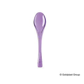 Plastic Spoon PS "Fly" Lilac Clear 14,5cm (3000 Units)