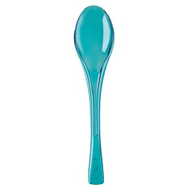 Plastic Spoon PS "Fly" Turquoise Clear 14,5cm (3000 Units)