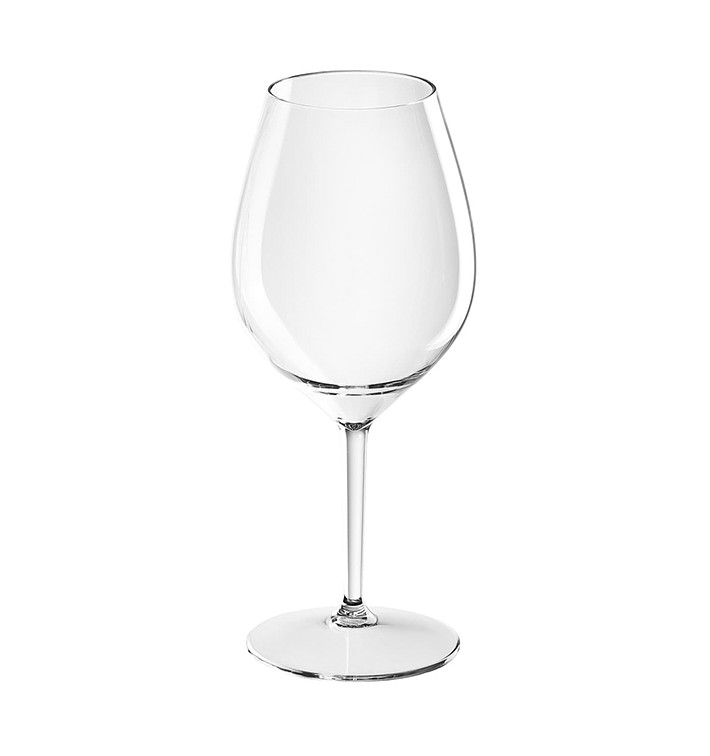 Reusable Plastic Glass Wine "Tritan" Clear 510ml (6 Units)