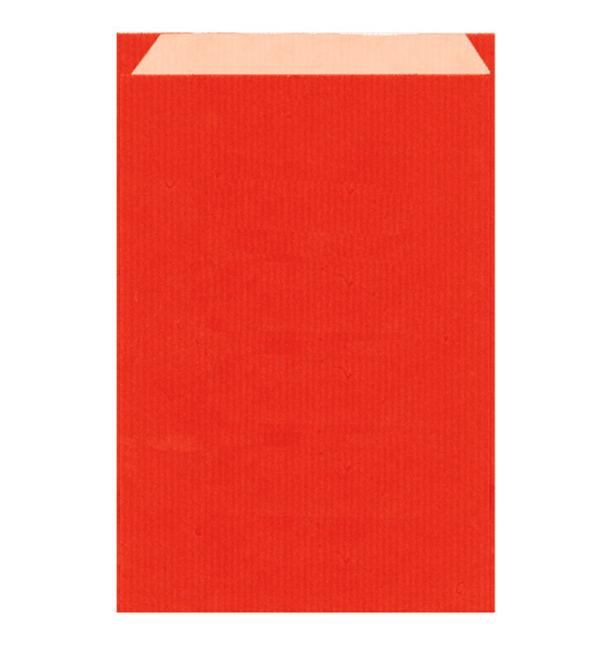 Paper Envelope Kraft Red 26+9x38cm (125 Units) 
