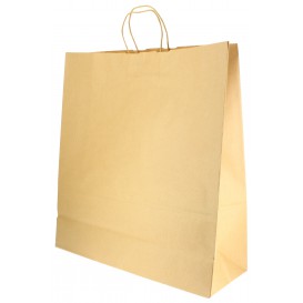 Paper Bag with Handles Kraft 100g 46+16x49cm (200 Units)