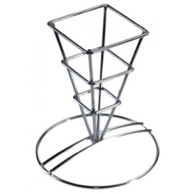 Serving Basket Containers Steel 6,4x13,3cm (12 Units)