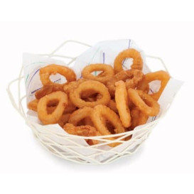 Basket Containers Steel Round Shape Cream Ø20x5cm (1 Unit) 