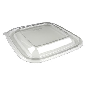 Plastic Lid for Bowl PET Heat Sealable de 12x12x7cm (50 Units) 