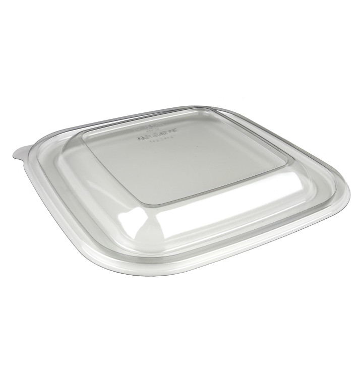 Plastic Lid for Bowl PET Heat Sealable de 12x12x7cm (50 Units) 