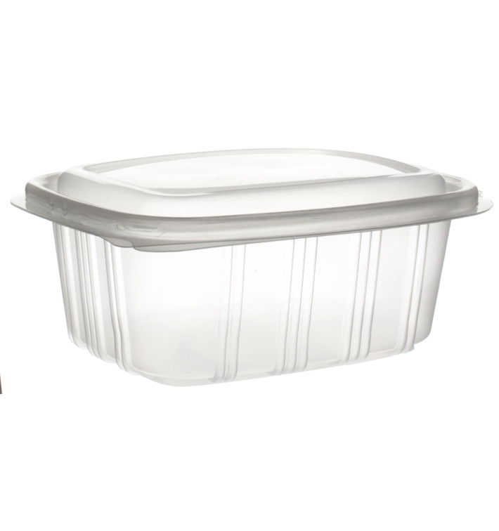 Plastic Hinged Deli Container Microwavable PP High Dome Lid 500ml (50 Units) Plastic Hinged Deli Container Microwavable PP High Dome Lid 500ml (50 Units)