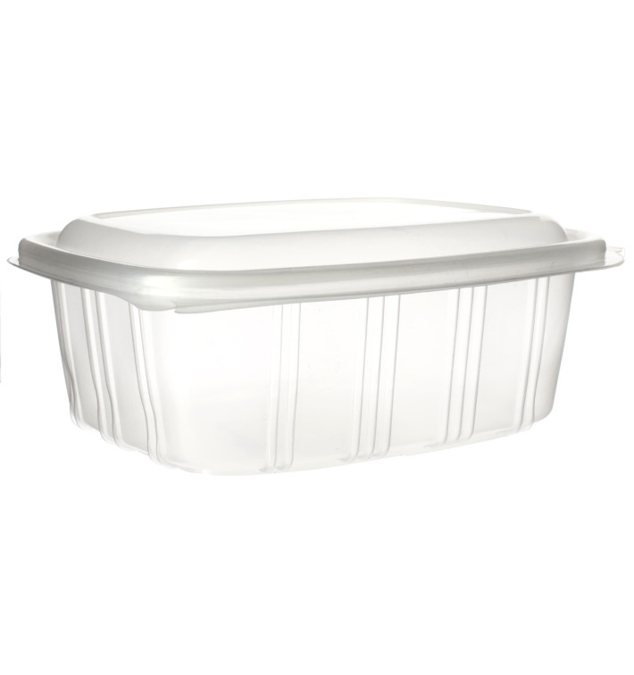 Plastic Hinged Deli Container Microwavable PP High Dome Lid 1000ml (50 Units) Plastic Hinged Deli Container Microwavable PP High Dome Lid 1000ml (50 Units)