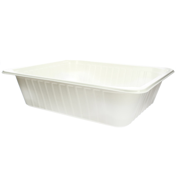Plastic Tray PP Heat Sealable GS 1/2 28,8x23,5x8cm (17 Units) Plastic Tray PP Heat Sealable GS 1/2 28,8x23,5x8cm (17 Units)