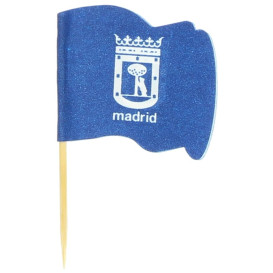 Madrid Flag Food Pick 6,5cm (14400 Units)