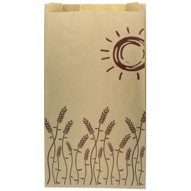 Paper Food Bag "Espigas" 18+7x32cm (100 Units)  