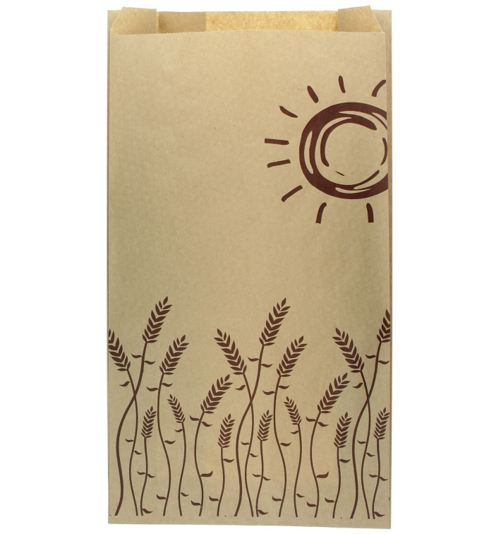 Paper Food Bag "Espigas" 18+7x32cm (1000 Units) Paper Food Bag "Espigas" 18+7x32cm (1000 Units)