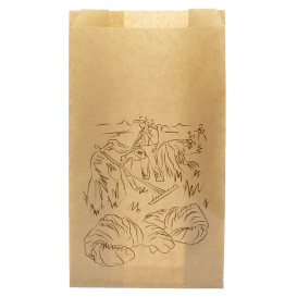 Paper Food Bag Kraft "Siega" 12+6x20cm (250 Units)  