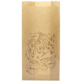 Paper Food Bag Kraft "Siega" 14+7x28cm (1000 Units)
