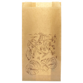 Paper Food Bag "Siega" Kraft 18+7x50cm (100 Units)
