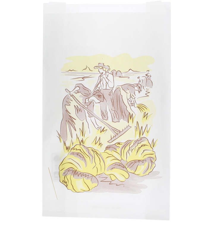 Paper Food Bag "Siega" 22+7x36cm (250 Units) Paper Food Bag "Siega" 22+7x36cm (250 Units)