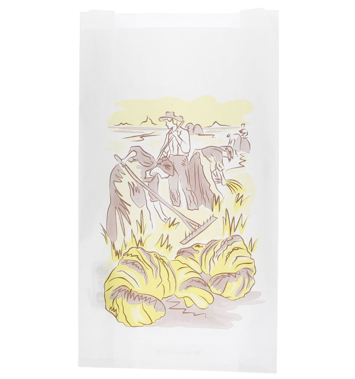 Paper Food Bag "Siega" 12+6x20cm (250 Units) Paper Food Bag "Siega" 12+6x20cm (250 Units)