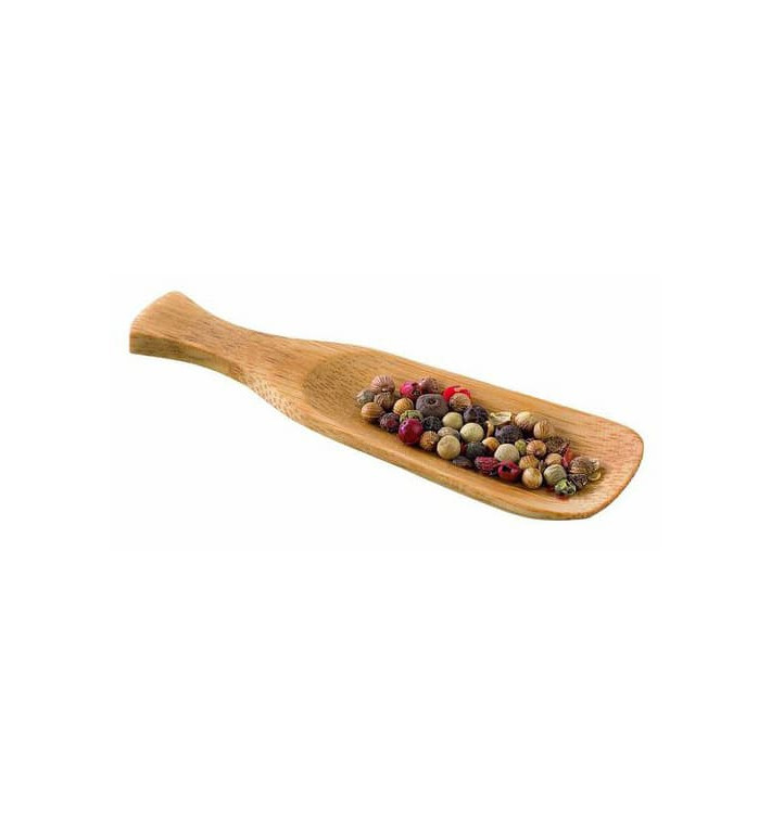 Bamboo Tasting Spoon "Baseball" 10x3cm (24 Units) Bamboo Tasting Spoon "Baseball" 10x3cm (24 Units)