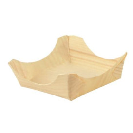 Pine Leaf Boat Tray 7,5x7,5x3cm (100 Units)  