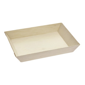 Wooden Tray 18x13x2,8cm 500ml (25 Units) 